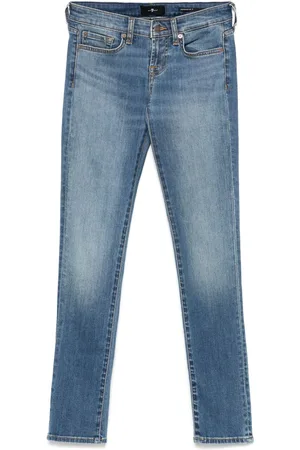 7 for all Mankind Skinny-jeans med lav talje