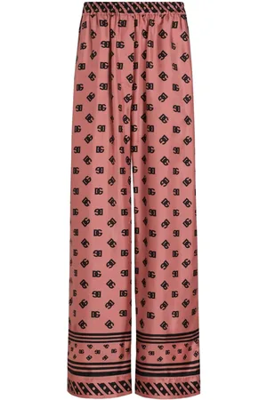 Dolce & Gabbana Palazzo-bukser med logotryk