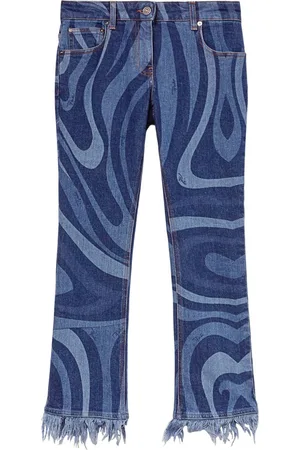 Puccini Jeans med Marmo-tryk