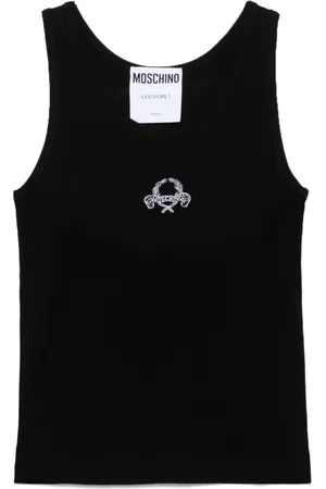 Moschino Top med broderet logo