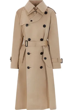 SACAI Dobbeltradet trenchcoat i twill