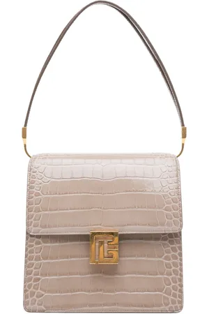 Balmain Ely skuldertaske i præget læder fra 2010-2024