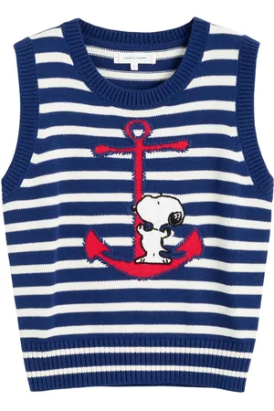 Chinti & Parker X Peanuts Snoopy-broderet vest