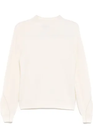N.PEAL Ribstrikket sweater med høj hals