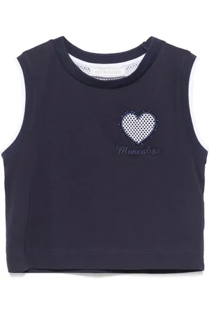 MONNALISA Tanktop med hjertemærke