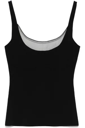 MUGLER Illusion tanktop i strik