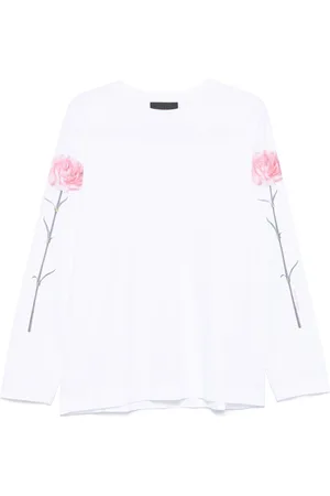 Simone Rocha Langærmet T-shirt med tryk