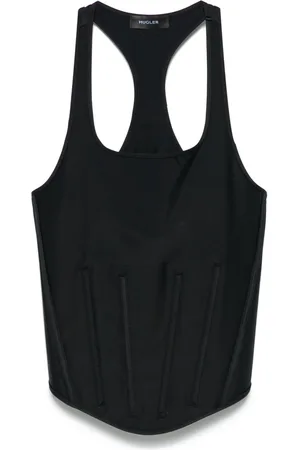 MUGLER Top i korset-stil