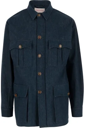 VALENTINO GARAVANI Denimjakke med flaplommer