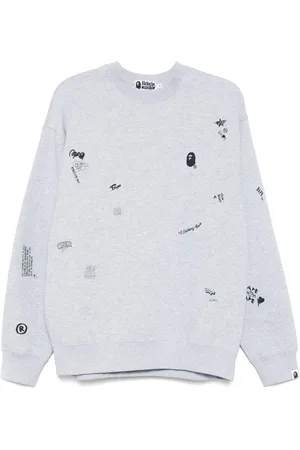 A Bathing Ape Sweater med heldækkende logotryk