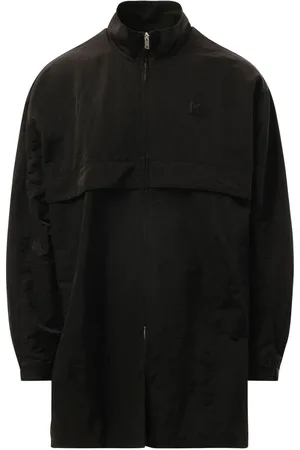 Represent Trenchcoat med logobroderi og hætte