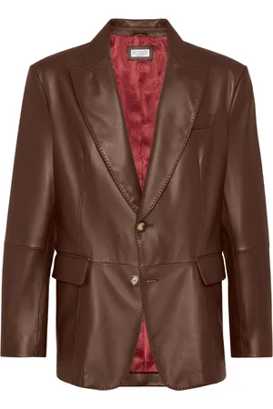 Brunello Cucinelli Læderblazer