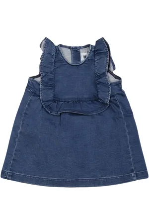 Petit Bateau ærmeløs denimkjole