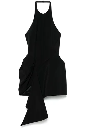 MUGLER Kort asymmetrisk skræddersyet kjole