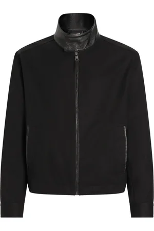 Dolce & Gabbana Bomberjakke med læderkant