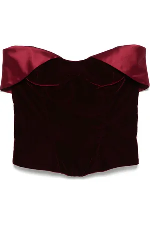 MUGLER Korsettop i velour
