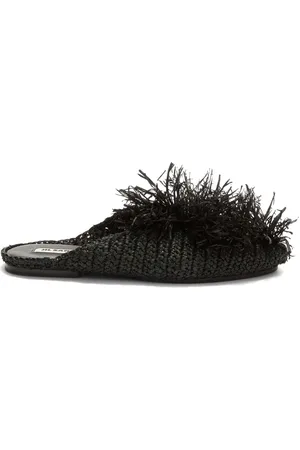 Jil Sander Sandaler med stråudsmykning
