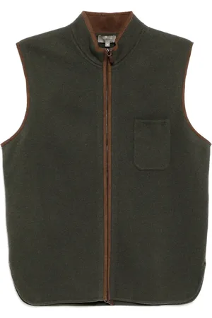 N.PEAL Shafftsbury vest i ruskind
