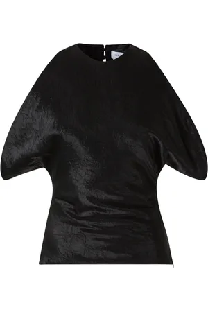 Alexander McQueen Draperet top med ærmegab