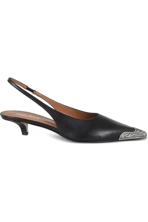 PARIS TEXAS 35 mm slingback-pumps i læder