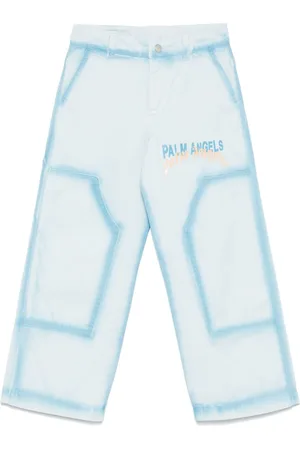 Palm Angels Jeans i spray med lige ben