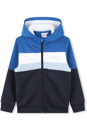 HUGO BOSS Stribet hættetrøje