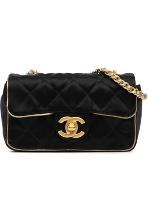 CHANEL Ekstralille quiltet Flap crossbody-taske fra 2004-2005