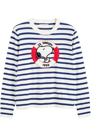 Chinti & Parker X Peanuts Snoopy-broderet trøje