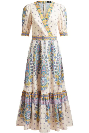 Etro Mellemlang kjole med paisleytryk