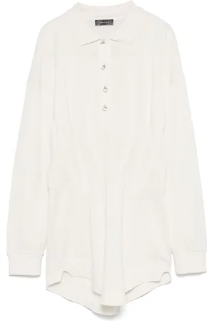 MUGLER Kort polo-kjole med korset