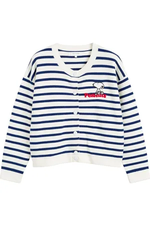 Chinti & Parker X Peanuts cardigan med Snoopy-applikation