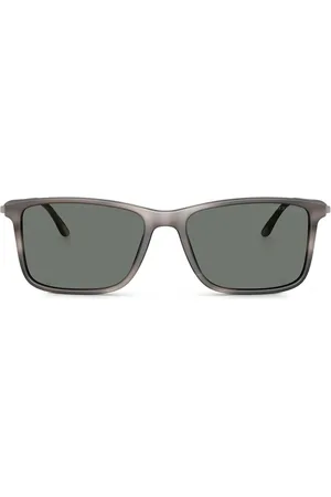 Giorgio Armani Stribede mat solbriller
