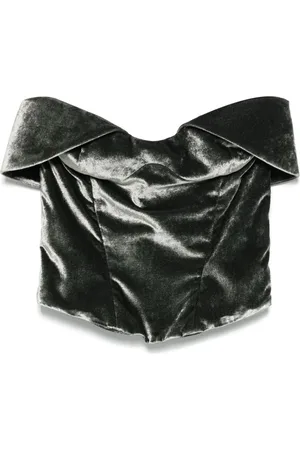MUGLER Korsettop i velour