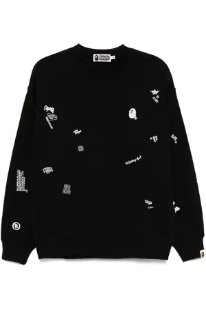 A Bathing Ape Sweater med heldækkende logotryk