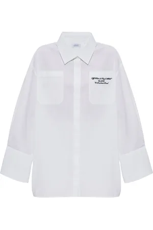 OFF-WHITE Skjortekjole med broderet logo