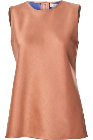 Carolina Herrera Satintop med rund hals