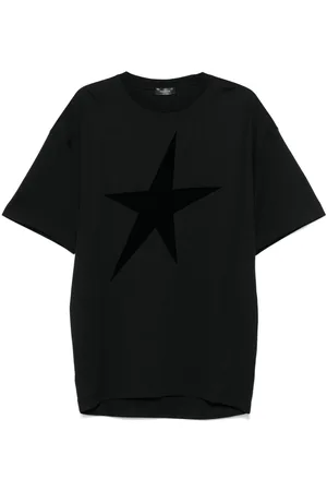 MUGLER T-shirt i velour med stjerne