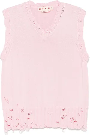 Marni Vest med slitageeffekt