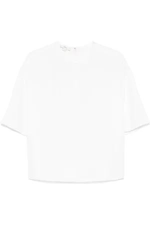 Vince Bluse i crepe med satin-kant