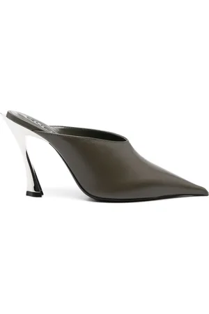 MUGLER 105 mm mules i nappalæder