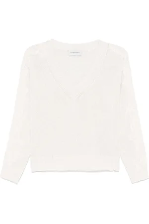 Ermanno Firenze Sweater med pailletudsmykning