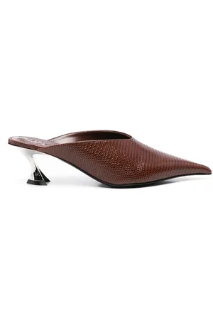 MUGLER 65 mm mules med firben-effekt