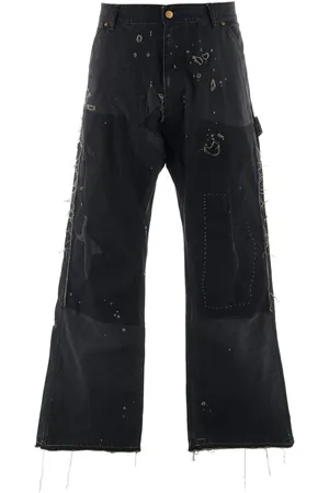 SAINT MXXXXXX Jeans med brede ben og slitageeffekt
