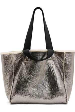 AllSaints Vendbar Izzy tote i lammeskind