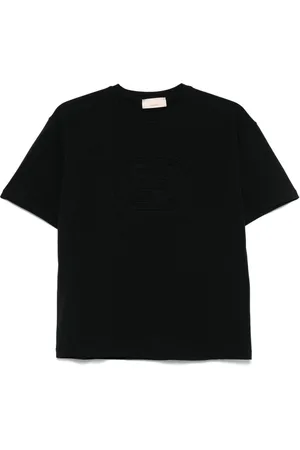 Elisabetta Franchi T-shirt med præget logo