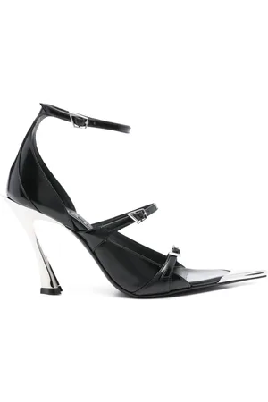 MUGLER 95 mm lædersandaler