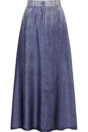 Alberta Ferretti Vasket denimnederdel