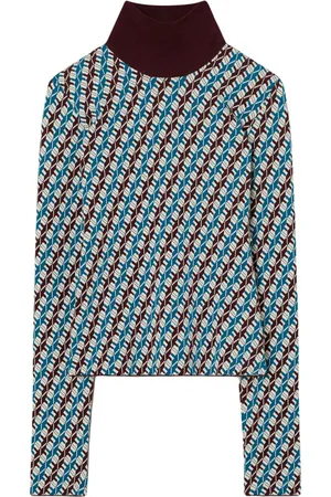 Tory Burch Sweater i jacquard med rullekrave