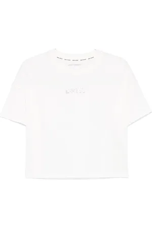 DKNY T-shirt med rhinsten-logo