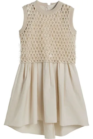 Brunello Cucinelli Kjole med dazzling-broderi